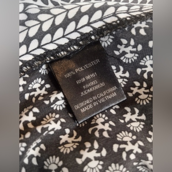 BeBop Black & White Boho Printed Drawstring Shorts XS - Picture 9 of 9